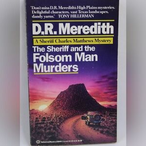 Paperback Book: The Sheriff and the Folsom Man Murders by DR Meredith